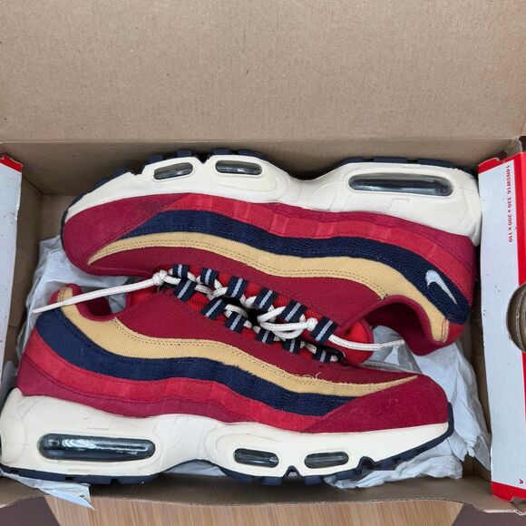 Nike Air Max 95 PRM Red Crush/Wheat Gold (2018) Men’s Sz 8 main image 5